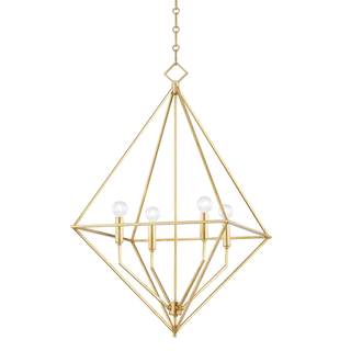 Haines Lantern with Gold Leaf Finish