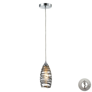 Twister 5'' Wide 1-Light Pendant - Polished Chrome (Includes Adapter Kit)