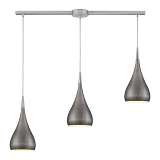 Lindsey 38'' Wide 3-Light Pendant - Satin Nickel