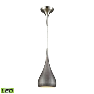 Lindsey 6'' Wide 1-Light Pendant - Satin Nickel (LED)