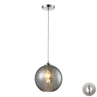 Watersphere 10'' Wide 1-Light Pendant - Polished Chrome with Smoke (Includes Adapter Kit)