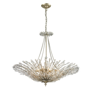 Viva 37'' Wide 8-Light Chandeliers - Polished Chrome