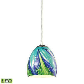 Colorwave 6'' Wide 1-Light Pendant - Satin Nickel (LED)