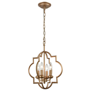 Chandette 14'' Wide 4-Light Chandeliers - Matte Gold