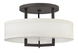 Hampton Medium Semi-Flush Mount in Buckeye Bronze