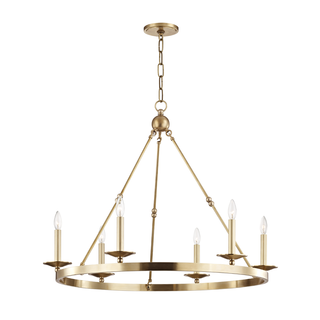 Allendale Chandelier Aged Brass