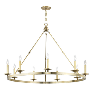 Allendale Chandelier Aged Brass