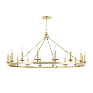 Allendale Chandelier Aged Brass