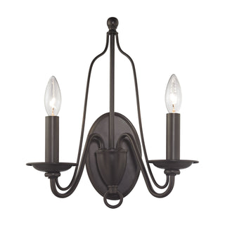 Monroe 15'' High 2-Light Sconce - Oil Rubbed Bronze