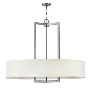 Hampton Large Drum Chandelier in Antique Nickel