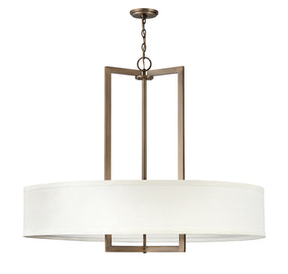 Hampton Large Drum Chandelier in Brushed Bronze