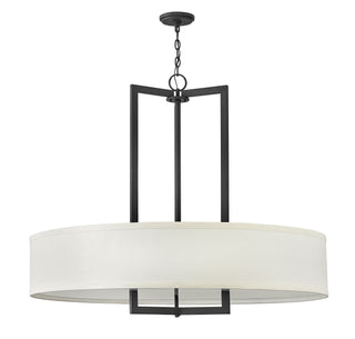 Hampton Large Drum Chandelier In Dark Bronze Finish