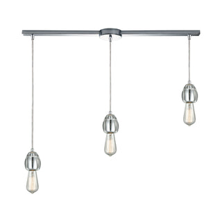 Socketholder 38'' Wide 3-Light Mini Pendant - Polished Chrome