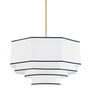 Riverdale Chandelier with Aged Brass Finish