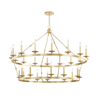 Allendale Chandelier Aged Brass