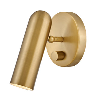 Dax Small Adjustable LED Sconce In Light Brass Finish