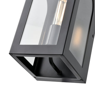 Bratton 1-Light Outdoor Wall Sconce Powder Coated Black