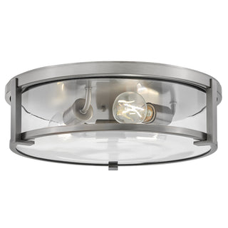 Lowell Medium Flush Mount in Antique Nickel