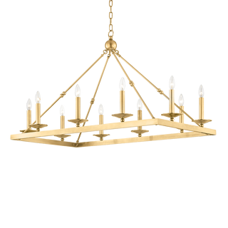 Allendale Linear with Aged Brass Finish