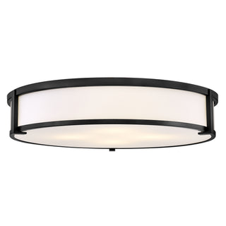 Lowell Large Flush Mount in Black