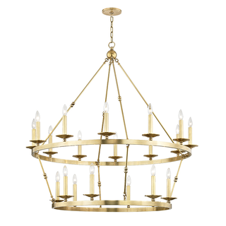 Allendale Chandelier Aged Brass