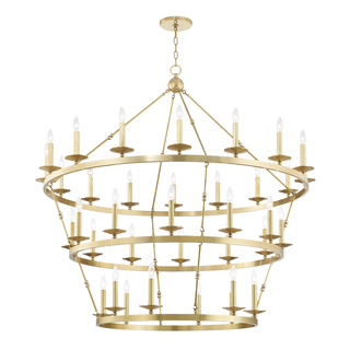 Allendale Chandelier Aged Brass