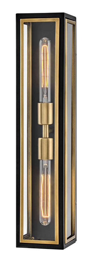Shaw Large Two Light Sconce In Black Finish