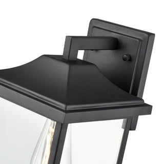 1-Light Outdoor Wall Sconce Textured Black