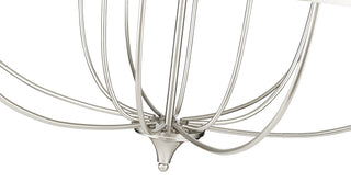 Emery 12-Light Chandelier Ceiling Light Brushed Nickel