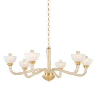 ST. LAWRENCE Chandelier with Aged Brass Finish