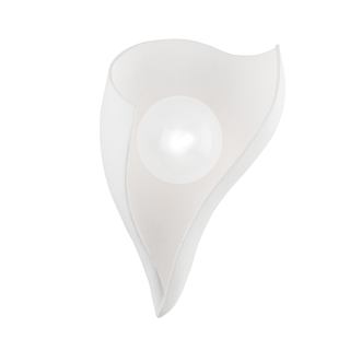 Moonstone Wall Sconce In GESSO WHITE Finish