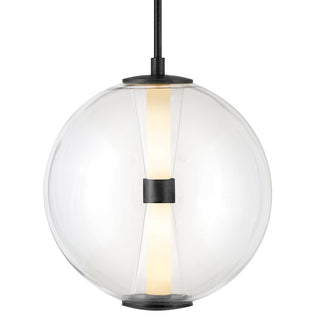 Elin Medium Globe Pendant In Black Finish