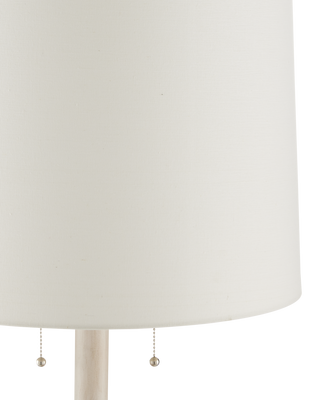 Malayan White Floor Lamp