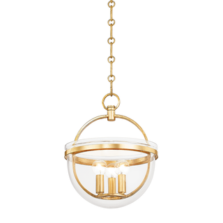 Malloy Lantern with Vintage Gold Leaf Finish