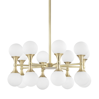 Astoria Chandelier Aged Brass