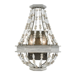 Summerton 16'' High 2-Light Sconce - Washed Gray