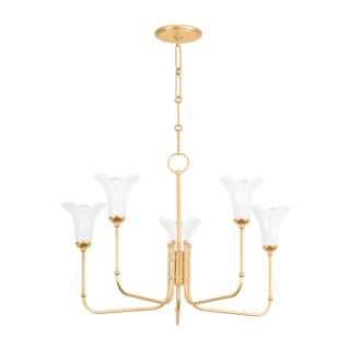 MONTCLAIR Chandelier with Vintage Gold Leaf Finish
