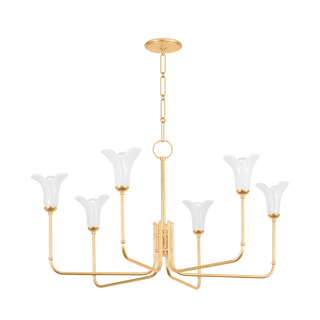 MONTCLAIR Chandelier with Vintage Gold Leaf Finish
