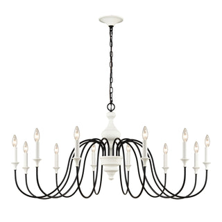 Val de Loire 48'' Wide 12-Light Chandeliers - White