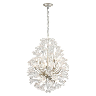 Celene 22'' Wide 12-Light Chandeliers - Aged Silver