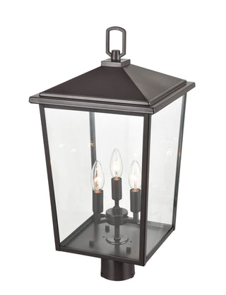 Fetterton 3-Light Outdoor Post Lantern Powder Coated Bronze