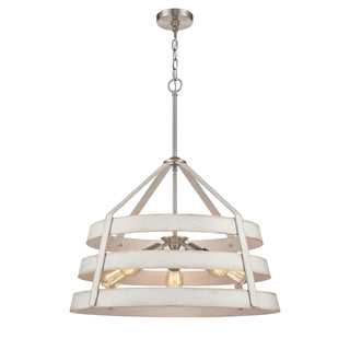 Brigantine 24'' Wide 5-Light Chandeliers - Satin Nickel