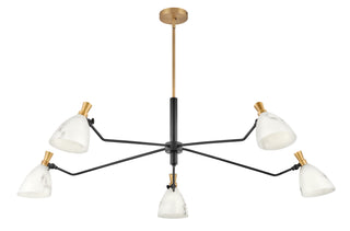 Sinclair Large Single Tier Chandelier In Light Brass Finish