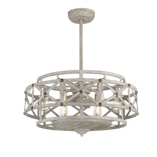 Colonade 6-Light Fan D'Lier in 
Provence with Gold Accents Provence with Gold Accents