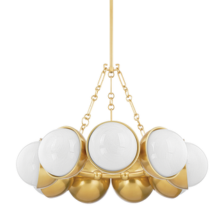 ALTHEA Chandelier In VINTAGE POLISHED BRASS Finish