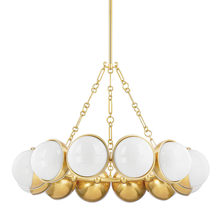 ALTHEA Chandelier In VINTAGE POLISHED BRASS Finish