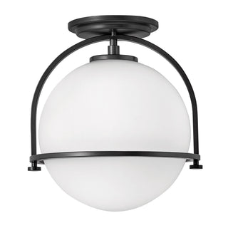 Somerset Small Semi-flush Mount in Black