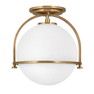 Somerset Small Semi-flush Mount In Light Brass Finish