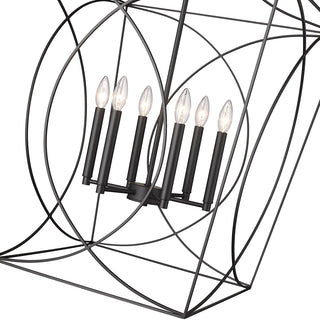 Tracy 6-Light Pendant light Matte Black