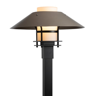 Henry Outdoor Post Light Coastal Black / Coastal Burnished Steel / Opal Glass (GG)